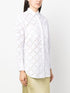 perforated long-sleeved shirt